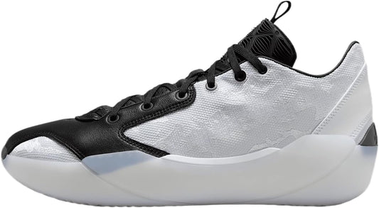 Air Jordan XXXIX Croix Basketball Shoes (FQ0213-100, White/Black/Dark Powder Blue)